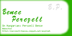 bence perczell business card